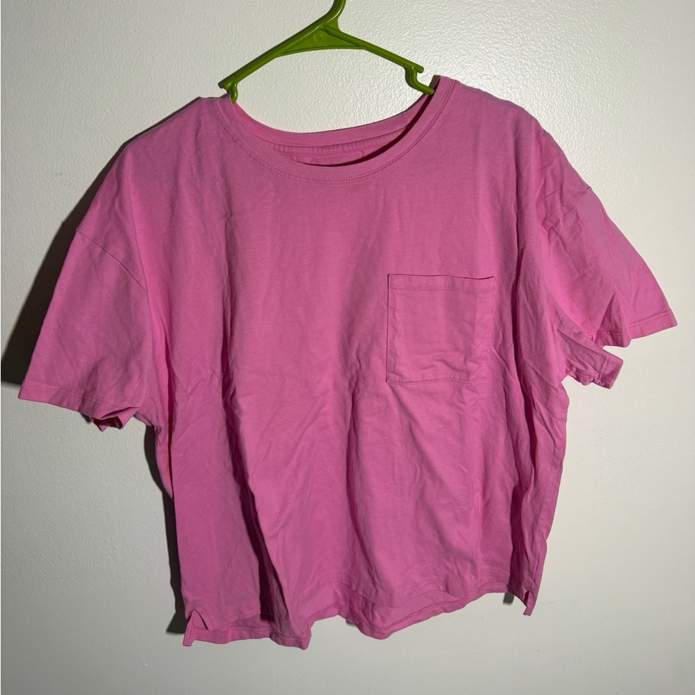 Time and Tru Pink Short Sleeve Tee